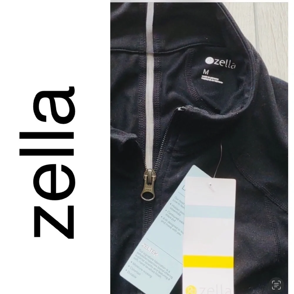 NEW!! ZELLA Black Presence Zip Up Jacket. NWT. SZ:M(8-10). NOW:$40. MRSP: $89. - Picture 9 of 9